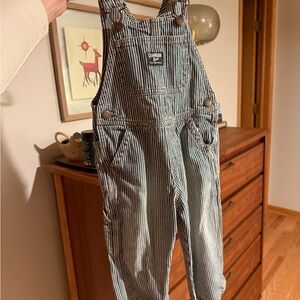 CLASSIC OshKosh B'gosh Blue and White Striped Overalls